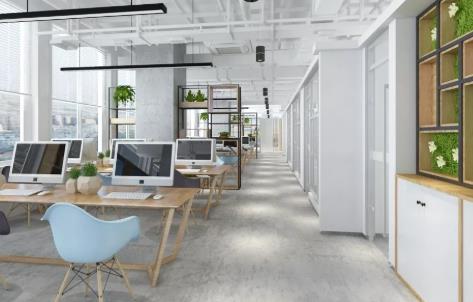 青島影像傳媒公司辦公室裝修設(shè)計(jì)創(chuàng)意圖